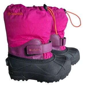 Columbia Toddler 11 Winter Snow Boots Waterproof 400grams Insulated Pink Purple